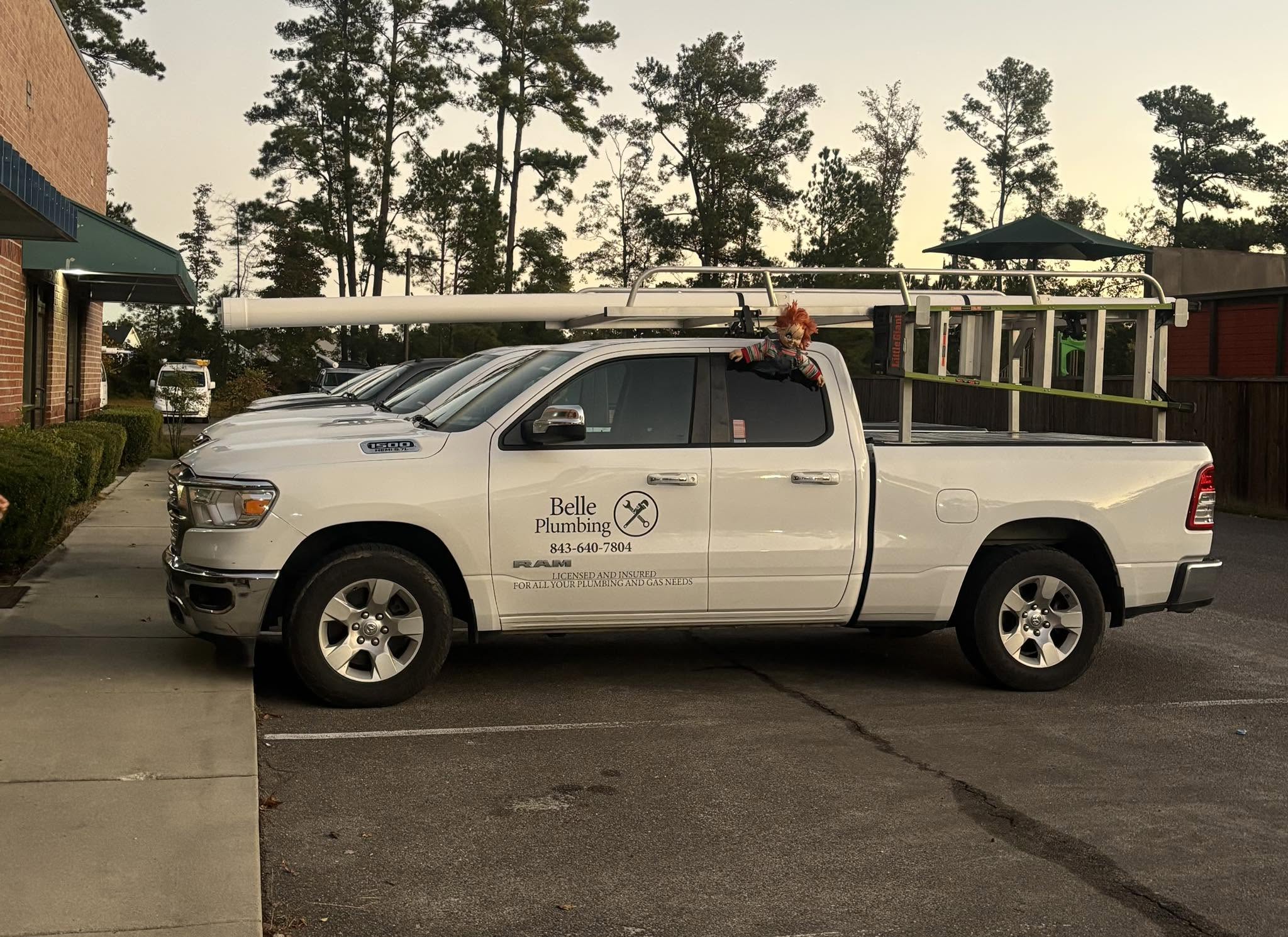 Belle Plumbing Company Truck